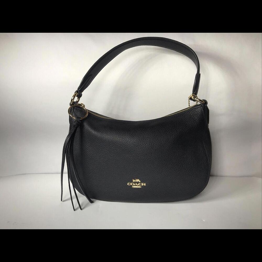 NWT COACH Polished Pebble Leather Sutton Crossbody Purse With Storage Bag